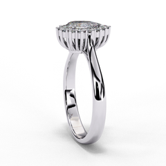 0.53 Carat Heart-Shaped Lab-Grown Diamond Ring in 18K Gold