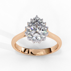 0.53 Carat Heart-Shaped Lab-Grown Diamond Ring in 18K Gold