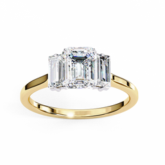 Angelina Jolie Inspired 1.44 Carat Emerald Cut Engagement Ring