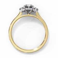 Angelina Jolie Inspired 1.44 Carat Emerald Cut Engagement Ring