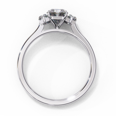 Angelina Jolie Inspired 1.44 Carat Emerald Cut Engagement Ring