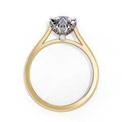 1.41 ct Round Lab-Grown Diamond Solitaire Ring in 18K Gold