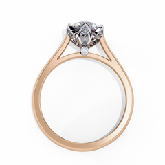1.41 ct Round Lab-Grown Diamond Solitaire Ring in 18K Gold