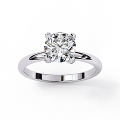 Aura 1.23 Carat Round Brilliant Cut Solitaire Diamond Ring