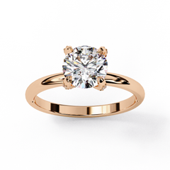 Aura 1.23 Carat Round Brilliant Cut Solitaire Diamond Ring