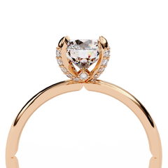 Aura 1.23 Carat Round Brilliant Cut Solitaire Diamond Ring