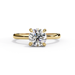 Aura 1.23 Carat Round Brilliant Cut Solitaire Diamond Ring