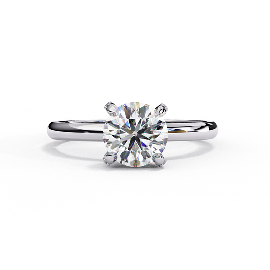 Aura 1.23 Carat Round Brilliant Cut Solitaire Diamond Ring