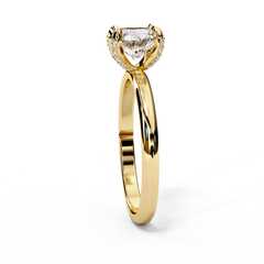 Aura 1.23 Carat Round Brilliant Cut Solitaire Diamond Ring