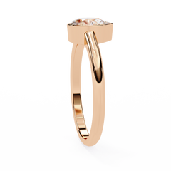 0.58 Carat Pear-Shaped Lab-Grown Diamond Ring in 18K Gold