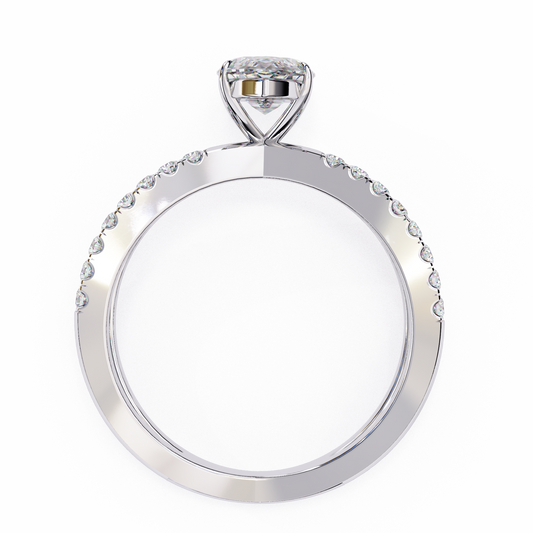 Guinevere 1.14 Carat Marquise Cut Lab-Grown Diamond Engagement Ring in 18K Gold – Split Shank
