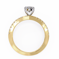 Guinevere 1.14 Carat Marquise Cut Lab-Grown Diamond Engagement Ring in 18K Gold – Split Shank
