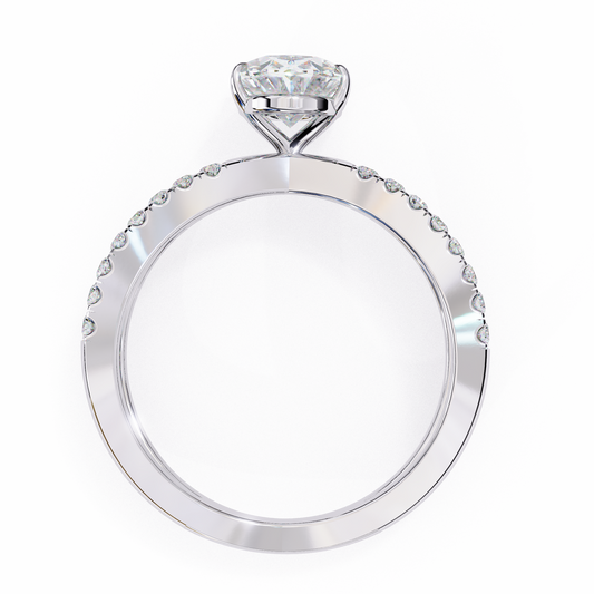 Guinevere 1.52 Carat Marquise Cut Lab-Grown Diamond Engagement Ring in 18K Gold – Split Shank