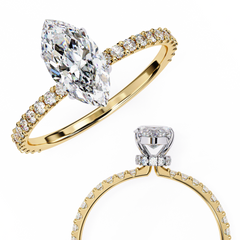 Solitairekart 1.12 Carat Marquise Cut Natural Diamond Ring – H Color, VS1 Clarity