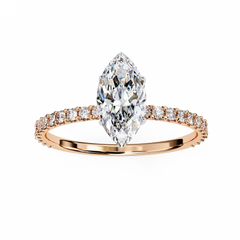 Solitairekart 1.12 Carat Marquise Cut Natural Diamond Ring – H Color, VS1 Clarity