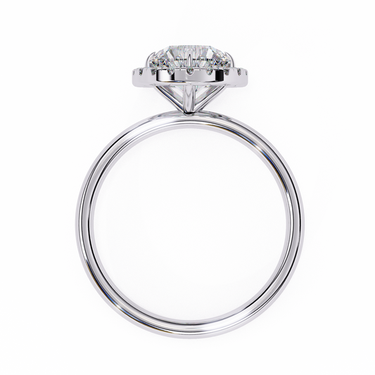 Eternity Halo 1.68 Carat Round Solitaire Diamond Ring