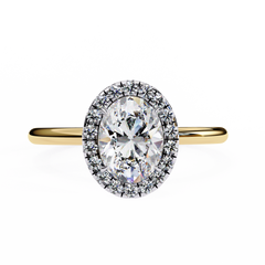 1.24 Carat Marquise Cut Halo Diamond Engagement Ring