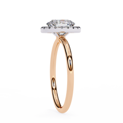 1.24 Carat Marquise Cut Halo Diamond Engagement Ring