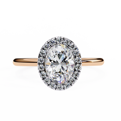 1.24 Carat Marquise Cut Halo Diamond Engagement Ring