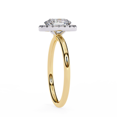 1.24 Carat Marquise Cut Halo Diamond Engagement Ring