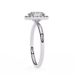 1.24 Carat Marquise Cut Halo Diamond Engagement Ring