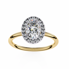 1.24 Carat Marquise Cut Halo Diamond Engagement Ring