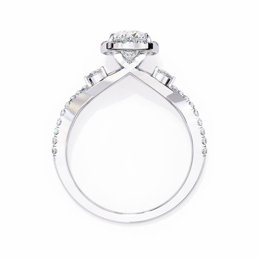 Heartsong 1 Carat Round Cut Diamond Ring – Hidden Heart Detail