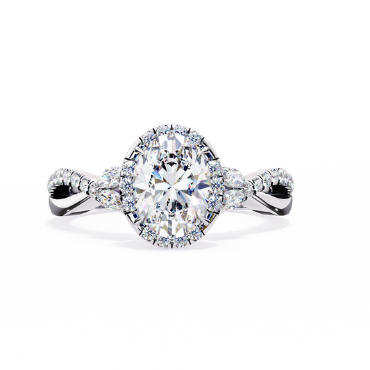 Heartsong 1 Carat Round Cut Diamond Ring – Hidden Heart Detail