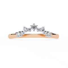 Regal Celestial-Inspired Crown Ring 0.25 Carat
