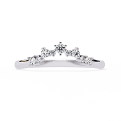 Regal Celestial-Inspired Crown Ring 0.25 Carat