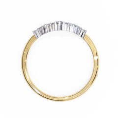 Regal Celestial-Inspired Crown Ring 0.25 Carat