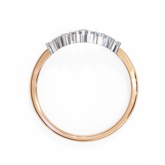 Regal Celestial-Inspired Crown Ring 0.25 Carat
