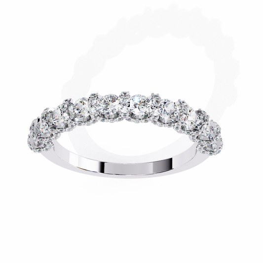 0.93 Carat Round Lab-Grown Diamond Ring