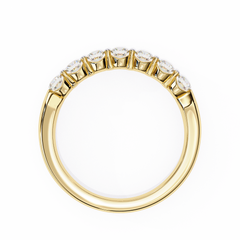 0.52 Ctw Round-Cut Diamond Half Eternity Band
