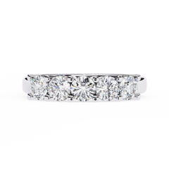 1.03 Carat Classic Five-Stone Diamond Ring