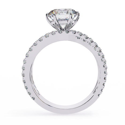Flutter 1.63 Carat Round Cut Diamond Ring
