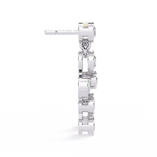 0.39 Carat Celestia Cascading Round Lab-Grown Diamond Drop Earrings