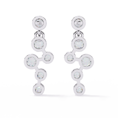 0.39 Carat Celestia Cascading Round Lab-Grown Diamond Drop Earrings