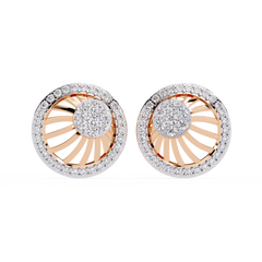 0.37 Carat Celestia Eclipse Charm Round Lab-Grown Diamond Stud Earrings