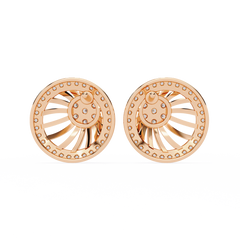 0.37 Carat Celestia Eclipse Charm Round Lab-Grown Diamond Stud Earrings