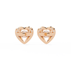 0.74 Carat Round Lab-Grown Diamond Stud Earrings (Pair)