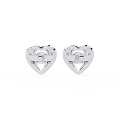 0.74 Carat Round Lab-Grown Diamond Stud Earrings (Pair)