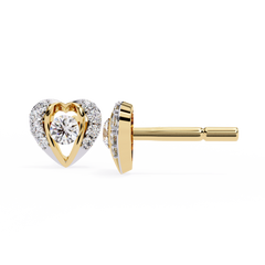 0.74 Carat Round Lab-Grown Diamond Stud Earrings (Pair)