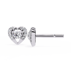 0.74 Carat Round Lab-Grown Diamond Stud Earrings (Pair)
