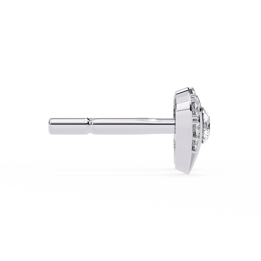 0.74 Carat Round Lab-Grown Diamond Stud Earrings (Pair)