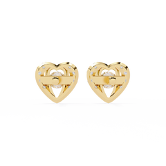 0.74 Carat Round Lab-Grown Diamond Stud Earrings (Pair)