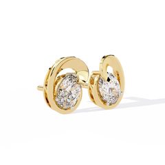 1.32 Carat Solitairekart Elegant Loop Natural Diamond Earrings – H Color, VS-SI Clarity