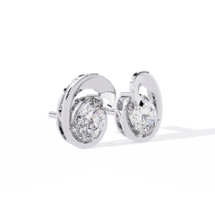 1.32 Carat Solitairekart Elegant Loop Natural Diamond Earrings – H Color, VS-SI Clarity