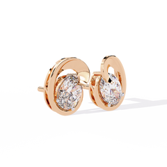 1.32 Carat Solitairekart Elegant Loop Natural Diamond Earrings – H Color, VS-SI Clarity