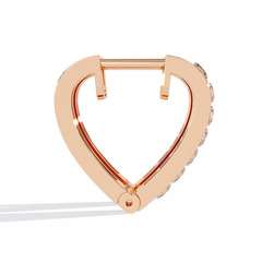 0.83 Carat Lab-Created Moissanite Pointed Hoop Earrings in Sterling Silver